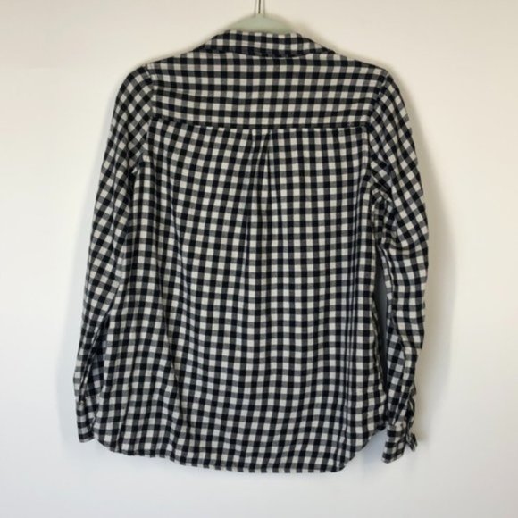 📦 Old Navy Black Gingham The Classic Shirt Small - Picture 8 of 8